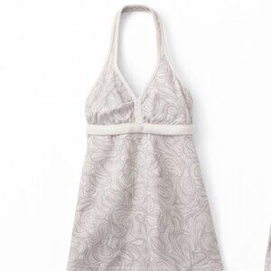 Lululemon Vintage Halter Tanktop - Grey and White swirl pattern - Size 6